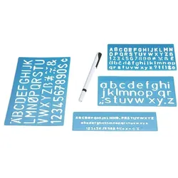 Wedo Schriftschablonen-Set blau