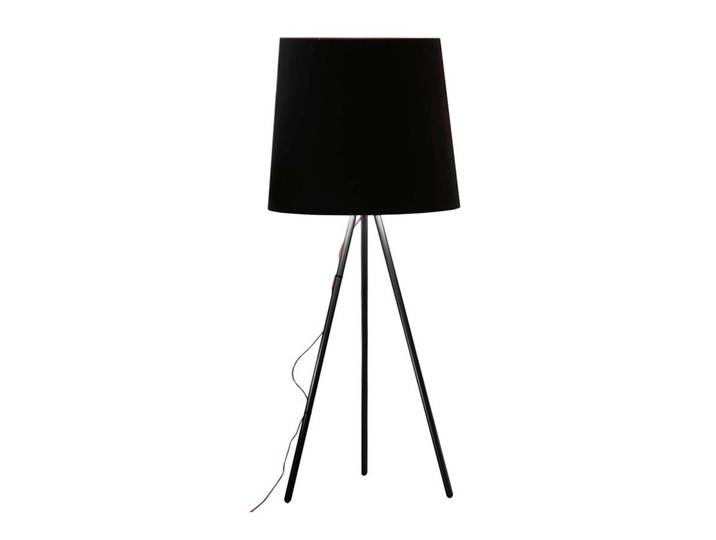 MARTINELLI LUCE lampadaire EVA GRAND (Noir - Aluminium noir et tissu)