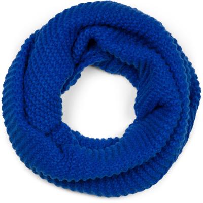 Loop STYLEBREAKER "Strick Loop Wellenmuster", Damen, blau (royalblau), Obermaterial: 100% Polyacryl PAN., Modisch, Modetücher Loop