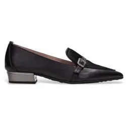 Hispanitas für Damen. HI265141 Ballerinas aus Leder Genf schwarz (37), Wohnung, Keine, Lässig