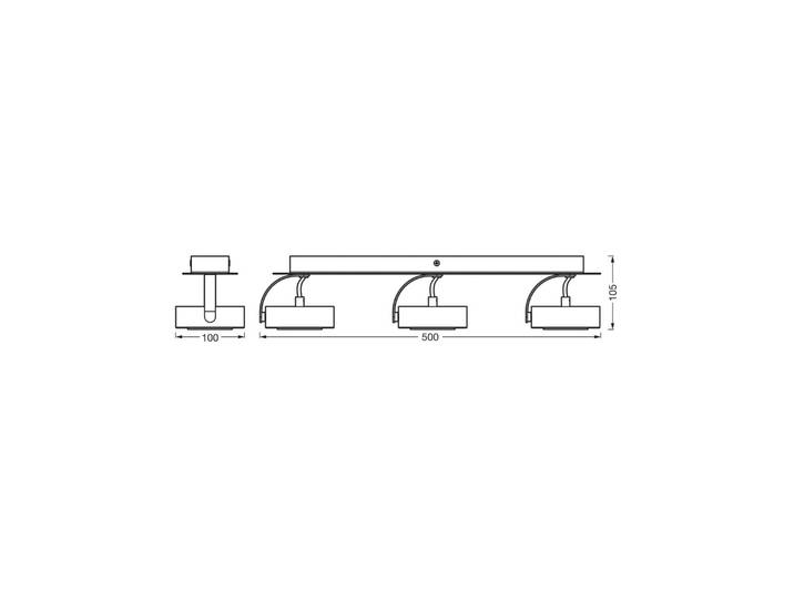 OSRAM LED-Deckenstrahler VENUS, weiß, 3-flg., Metall 3.000 K VENUS, weiß / opal, für Wohn- / Esszimmer, Metall, Modern, LED Deckenlampe