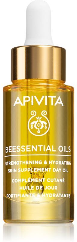 Apivita Beessential Oils Strengthening & Hydrating Day Oil aufklarendes Tagesöl für intensive Feuchtigkeitspflege der Haut 15 ml