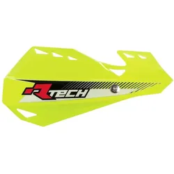 Racetech, Motorrad Zubehör, (Rtech) Dual Evo Handschutz Furogelb (Mit Lenkerhalterungen)