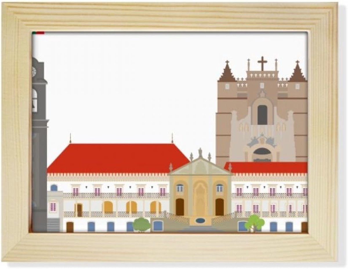 Houten Fotolijst met Traditioneel Ontwerp - Multicolor - 6x8 Inch