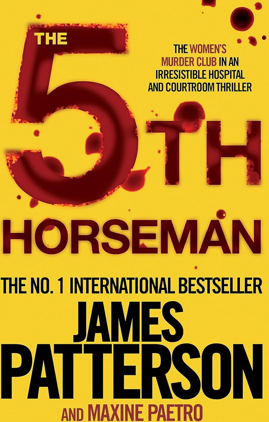 Headline The 5th Horseman by James Patterson & Maxine Paetro - Women's Murder Club Book 5 - Crime Thriller Paperback - New Copy