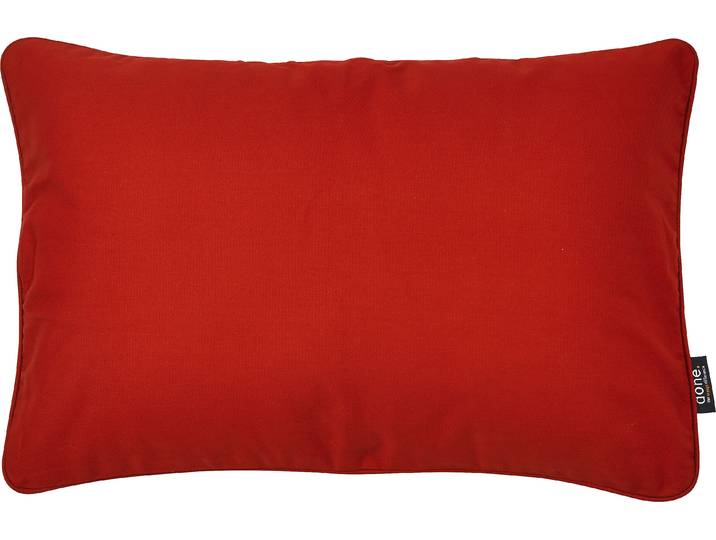Dekokissen DONE. Uni , rot (blutrot, unifarben), B:40cm L:60cm, Baumwolle, Dekokissen_Sitzkissen_Kissenhüllen, Dekokissen, unifarben, Reißverschluss, Kissenhüle ohne Füllung, 1 Stück