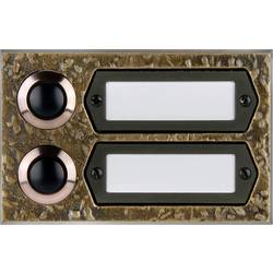 Grothe 55512 Klingeltaster mit Namensschild Bronze