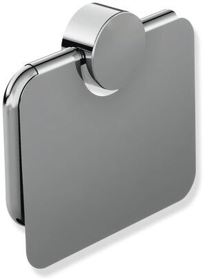 Hewi System 815 porte-rouleau de papier toilette 815.21.20040 140x120x22mm, avec Halter et couvercle, Inox chromé