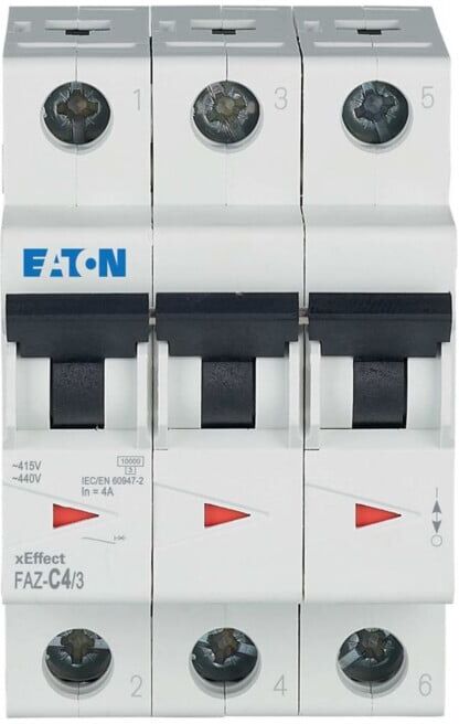 Eaton Disjoncteur C 4A 3p FAZ-C4/3 (278865)