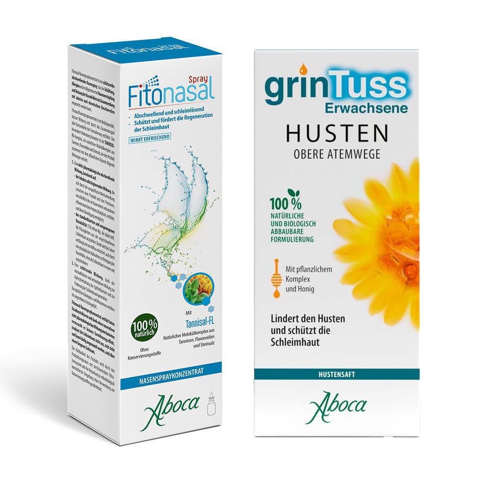 Fitonasal Nasenspraykonzentrat & Grintuss Erwachsene Sirup 1 St Kombipackung
