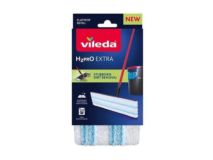 Vileda H2Pro Ersatzbezug Wischbezug – Wischbezug/Ersatzbürste – schwarz / rot