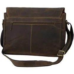Greenburry Laptoptasche Vintage XXL Tasche (15.60"), Notebooktasche, Braun
