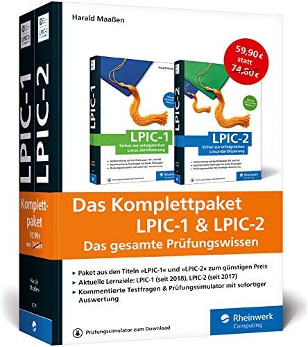 Harald Maaßen - Das Komplettpaket LPIC-1 & LPIC-2: Zu den aktuellen Prüfungszielen (Ausgabe 2018) - Preis vom 13.10.2026 11:25:28 h