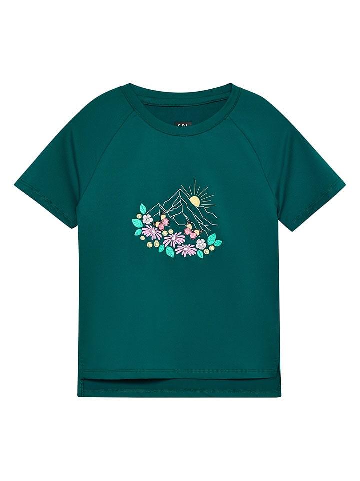 Color Kids Shirt in Dunkelgrün - 98