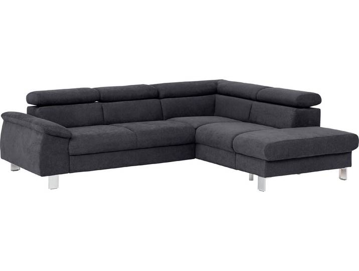 COTTA Ecksofa Komaris L-Form, B: 249 cm, mit Kopfteilverstellung, optional Schlaffunktion, Bettkasten & Licht