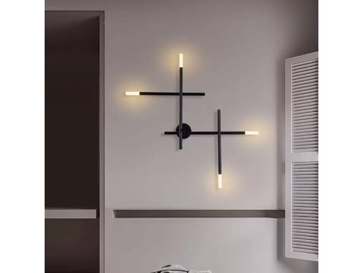 Applique murale croisée nordique minimaliste, design moderne pour bureau, Villa, salon, salle à manger, éclairage décoratif, décoration de maison
