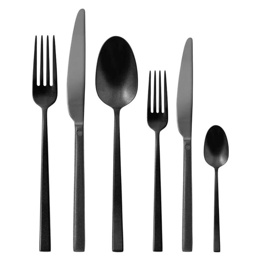 Rosenthal Besteck 36tlg.Vh. Rock Diamond Edelstahl/PVD 2Blac (36 Stk., Besteck Set) (31337570)