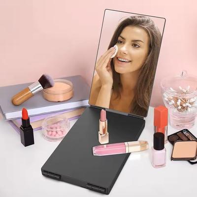 Inspire Select 360 Travel Trifold Vanity Makeup & Hair Styling Mirror With Adjustable Telescoping Hook black