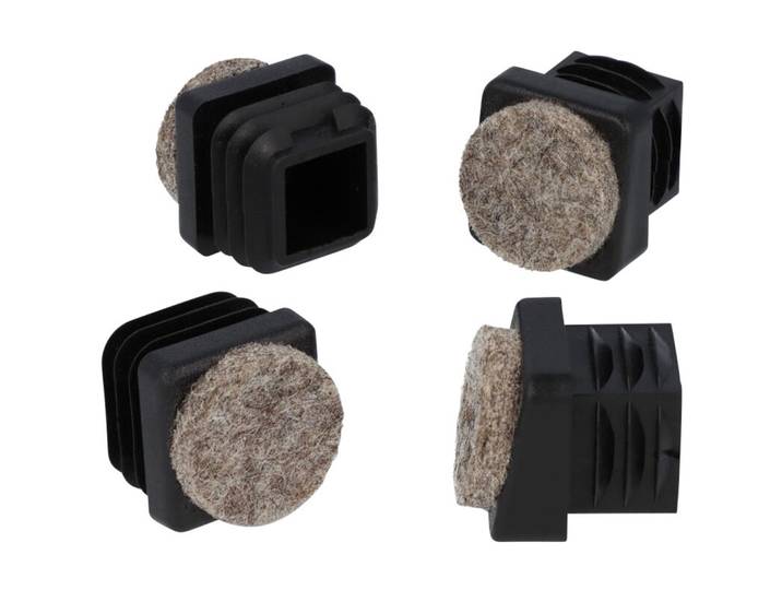 Möbelgleiter PLUG schwarz Wollfilz