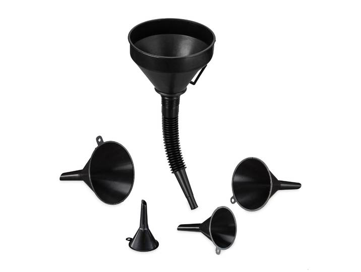 Trichter-Set mit Schlauch Schwarz