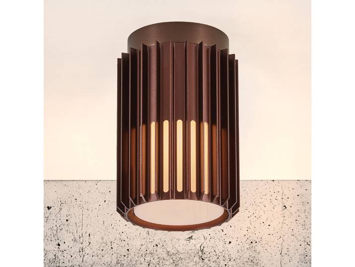 Plafonnier d'extérieur Aludra Seaside Brown Metallic - Nordlux - Terrasse - Design - Aluminium - Rond