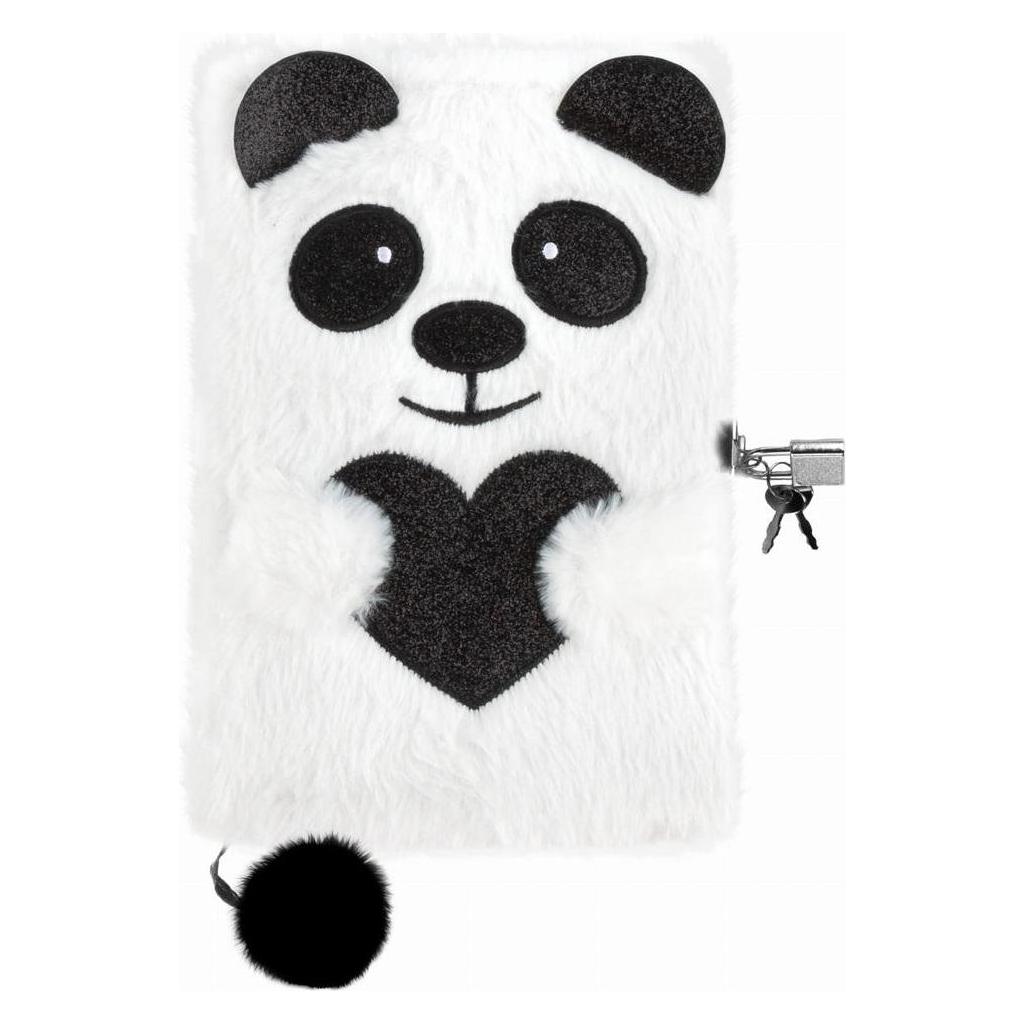 Derform Plüsch-Tagebuch Panda mit Vorhängeschloss (54604991)