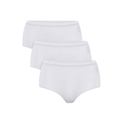 Hipster CCDK COPENHAGEN "CCDK Copenhagen 3-Pack Modal Maxi Brief", Damen, Gr. M, weiß, 57% Modal, 35% Polyester (Recycelt), 8% Elasthan, unifarben, Unterhosen