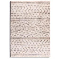 Webteppich Baltic 133 x 190 cm Polyester Beige