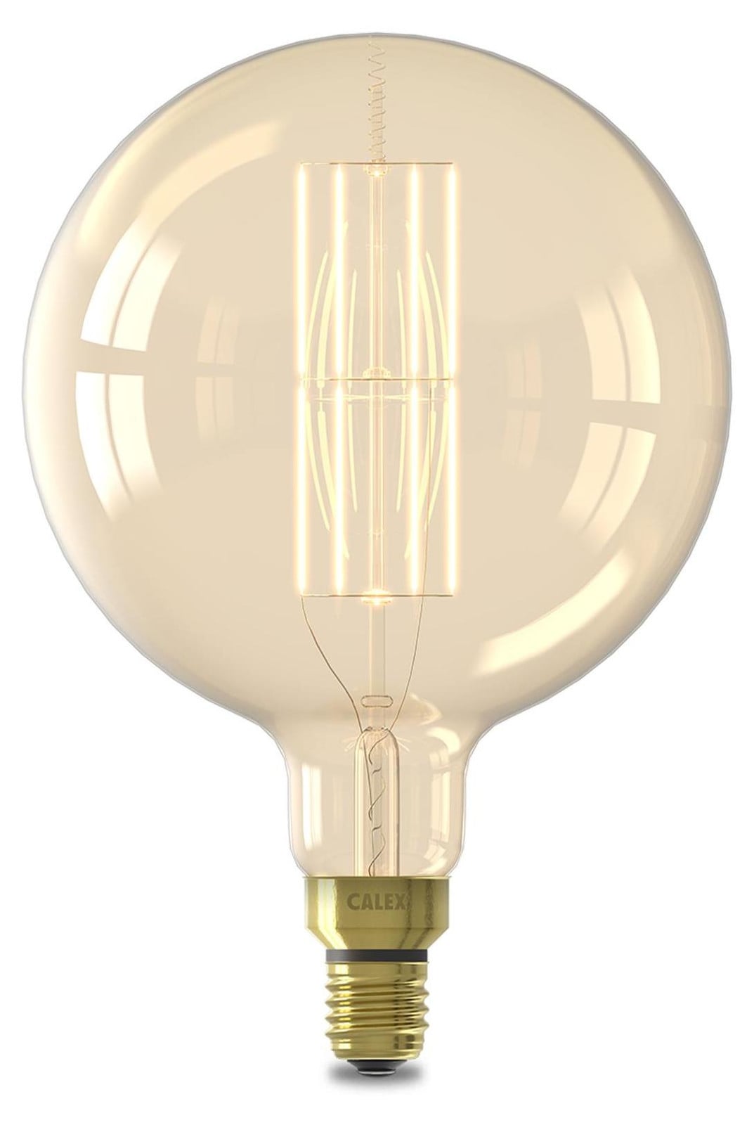 Calex XXL Mega Globe LED-lamp, E27, 4W, dimbaar, warm wit licht, goud