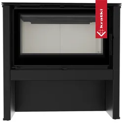 Kaminofen aus Stahl KRATKI JUNO 12 kW Ø 160 weißes Paneel