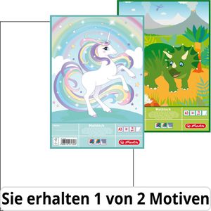 Herlitz Zeichenblock 471300, A3, 70 g/m², weiß, geleimt, 30 Blatt