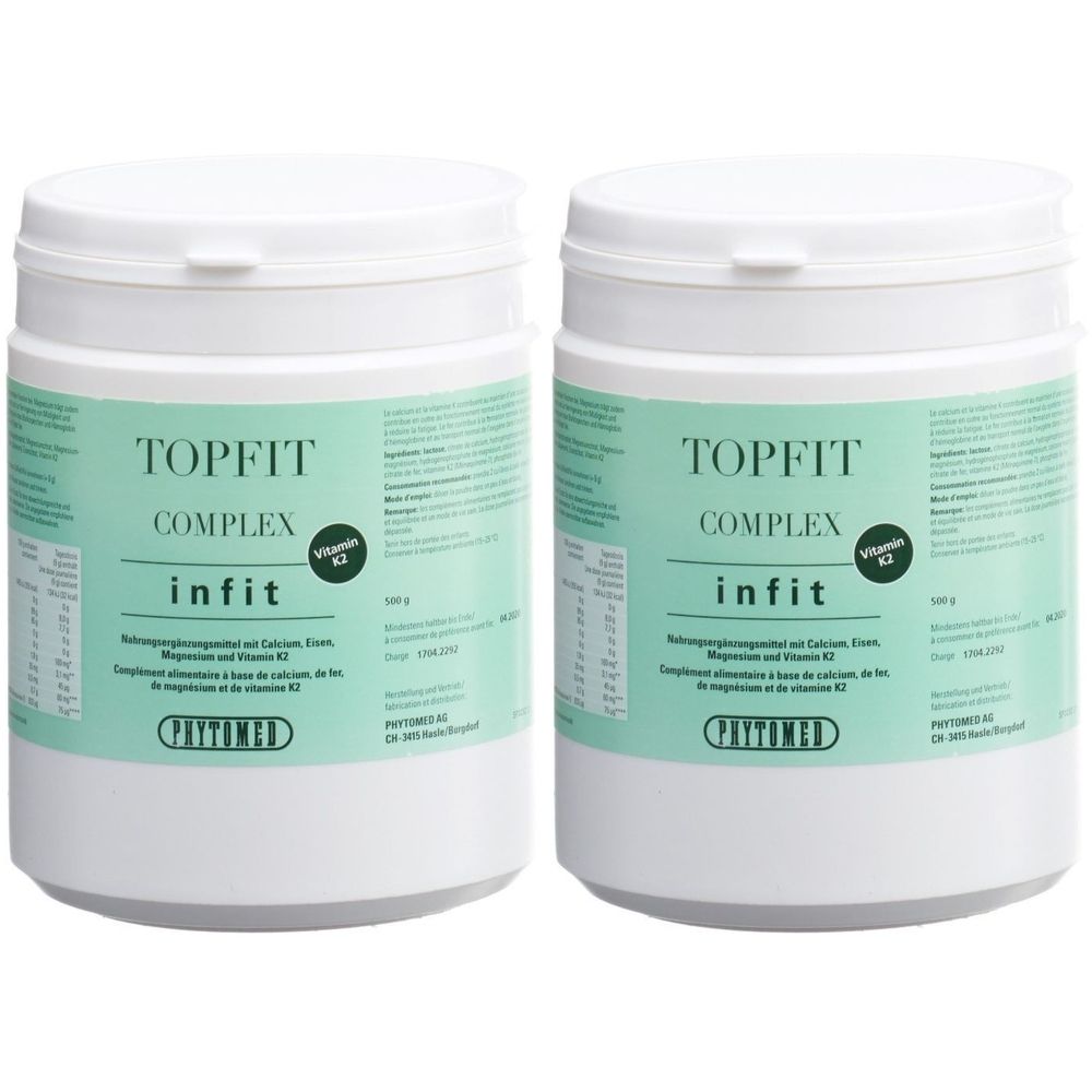 Phytomed Infit Topfit Complex + Vitamin K2 500 g x2 2x500 Pulver