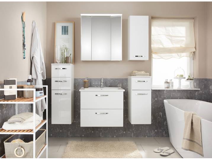 Meuble bas Quickset 326 2 tiroirs 30 x 91 x 33cm Blanc
