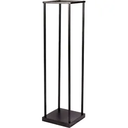 Holzlager aus Metall - 31,5 x 31,5 x 115 cm - Brennholzlager - Schwarz