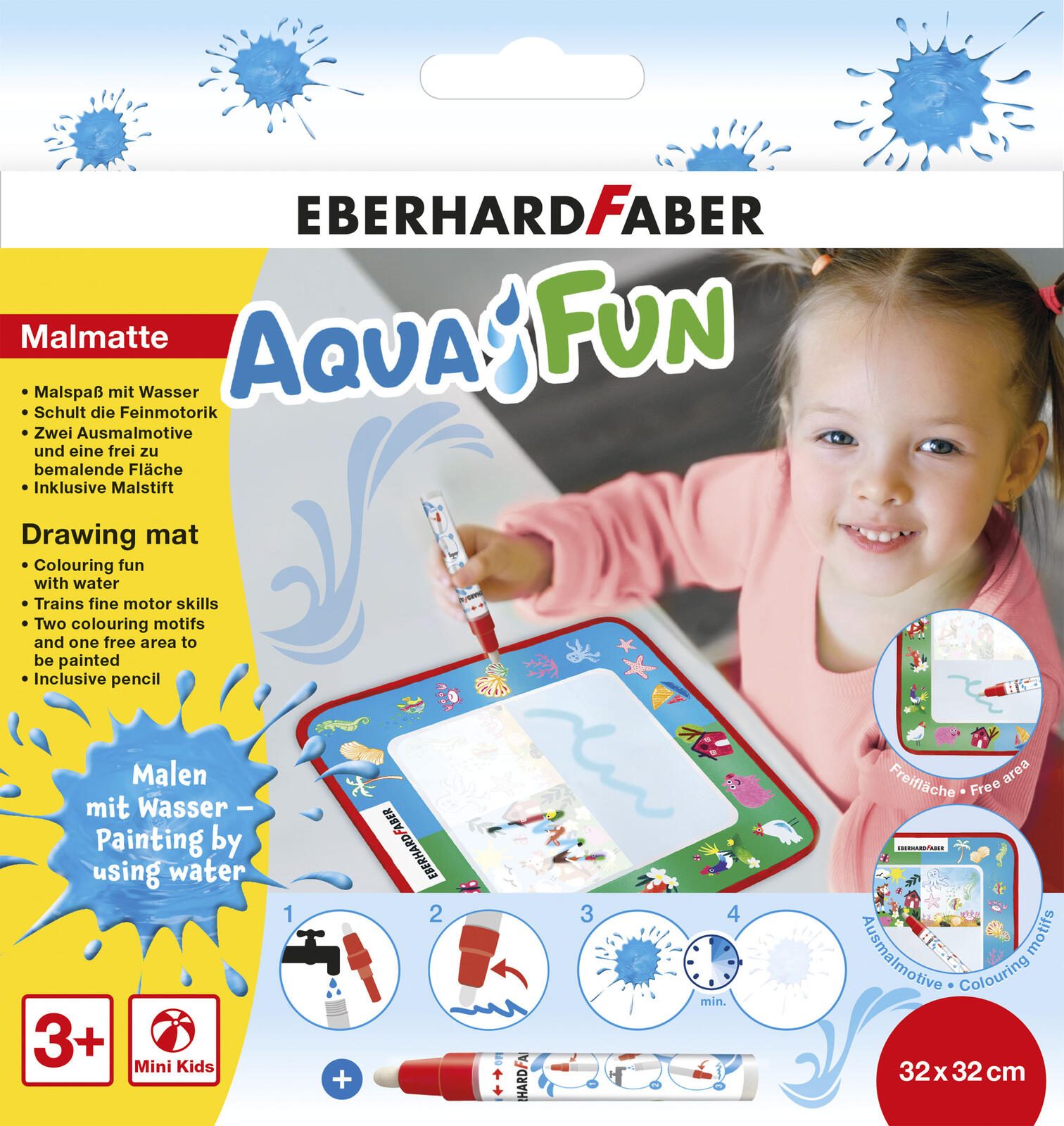 EBERHARD FABER Aqua Fun Malmatte mit Wasserstift 524130