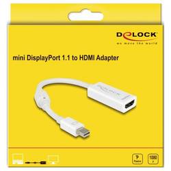 Delock 65128 Mini-DisplayPort / HDMI Adapter [1x Mini-DisplayPort Stecker - 1x HDMI-Buchse] Weiß 12 cm