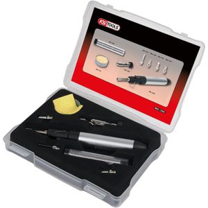 KS-Tools Lötkolben 960.1265, Mikro-Löt-Satz, Set, gasbetrieben, Temperatur bis 1300°C