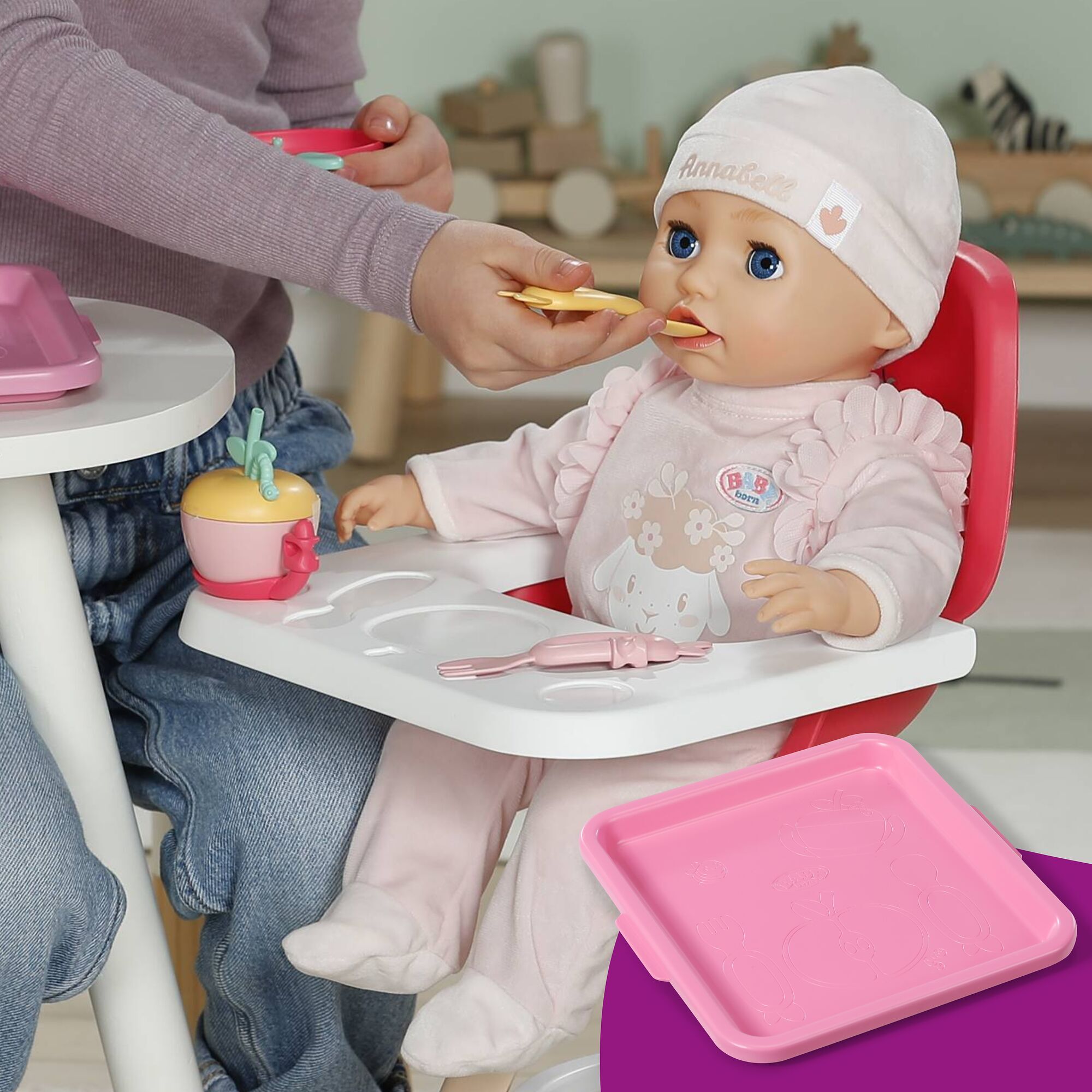 Puppengeschirr BABY BORN "Geschirrset", bunt, Puppenausstattungen, Kinder, Puppengeschirr, passend für Click & Play BABY born Puppen