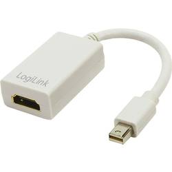 LogiLink CV0036A DisplayPort / HDMI Adapter [1x Mini-DisplayPort Stecker - 1x HDMI-Buchse] Weiß 10.00 cm