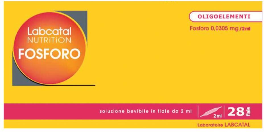 Labcatal Nutrition Fosforo 28 Fiale Da 2ml - Soluzione Bevibile per il Benessere