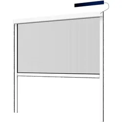 Insektenschutzrollo elektrisch, 110x220 cm, weiß