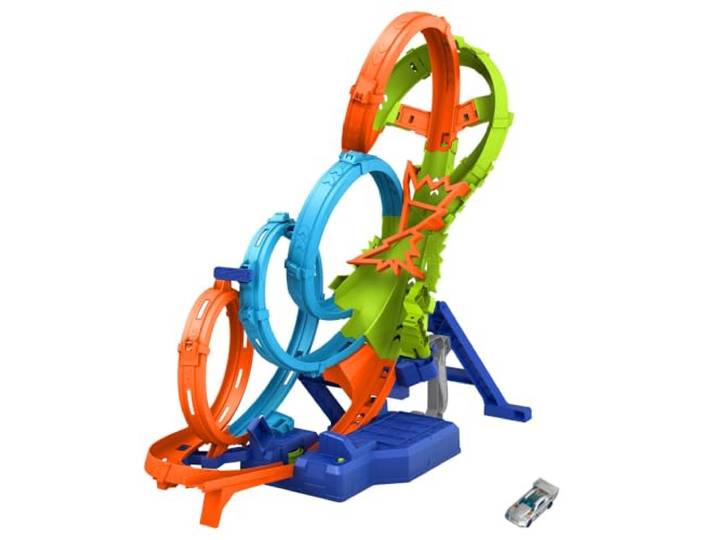 Hot Wheels Action 4 Loopings Crash Gefahr