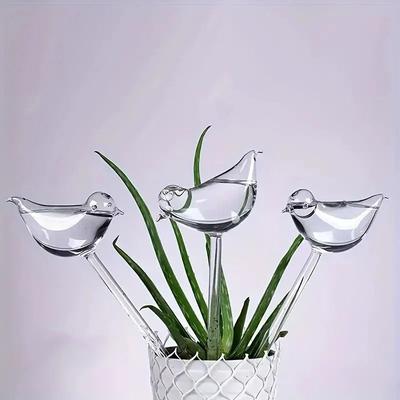 Uplifted Finds Automatic Bird Shaped Water Dispenser For Indoor Plants And Botanical Hydration 3 Pcs