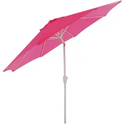 Sonnenschirm Asti, Gartenschirm, Ø 2,7m neigbar Polyester/Alu 5kg ~ pink