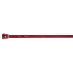 ABB TYV25M Ty-Rap Stahlnasenkabelbinder 186x4,8mm, 220N, Fluoropolymer ETFE rotbraun, -60/+160°C, UL94 V-0, VPE 1000 geringe Rauchentwicklung im  - 10000 Stück
