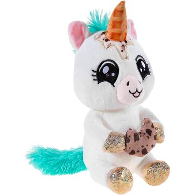 Kuscheltier HEUNEC "Einhorn Ice Baby mit Cookie", weiß, Plüschfiguren, KinderB:14cm H:25cm, Kuscheltier, B:14cm H:25cm