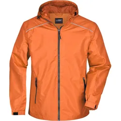 James & Nicholson Herren Regenjacke Regen-Jacke JN1118 orange/carbon XXL