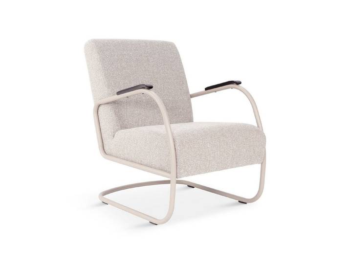 Spinder Design Sessel Retro, Freischwinger aus Stahl