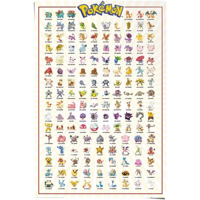 Poster REINDERS "Pokemon", bunt (farbe bild(er): mehrfarbig), B:61cm H:91,5cm, Papier, Bilder, Poster