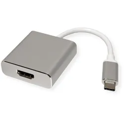 Roline USB Typ C zu (HDMI), Video Adapter, Silber